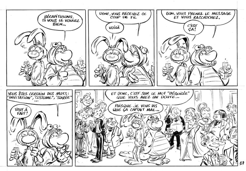 For sale - Serge Carrère, Gag 17 noir et blanc de Achille Talon tome 1 : Achille Talon est un homme moderne - Comic Strip