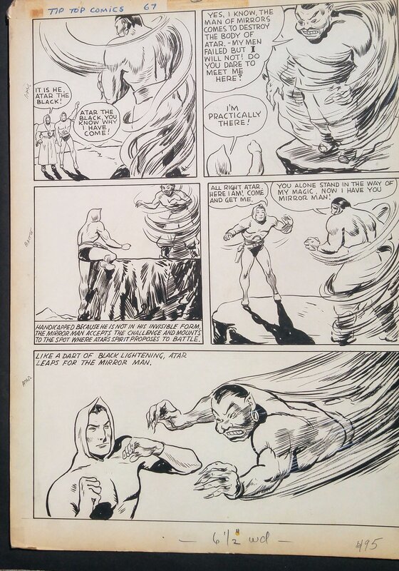 Miror Man par Reg Greenwood - Planche originale