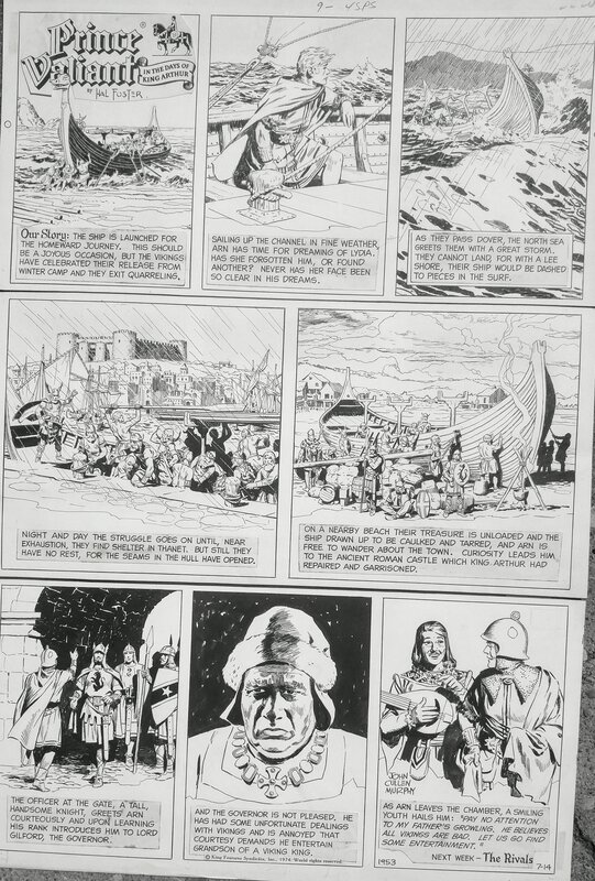 John Cullen Murphy Prince Valiant - Original Illustration