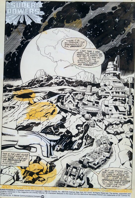 Super Powers 6 by Jack Kirby, Greg Theakson - Original art
