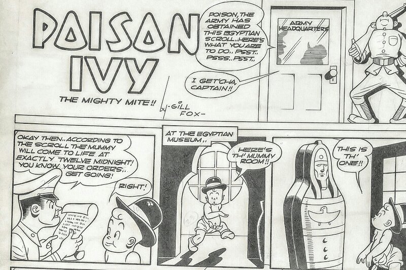 Gil Fox, Poison Ivy. Feature Comics 55 - Planche originale