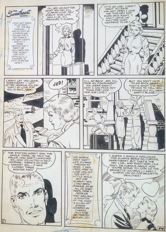 Wally Wood, True Sweetheart Secrets 2 Loves Rapture - Original art