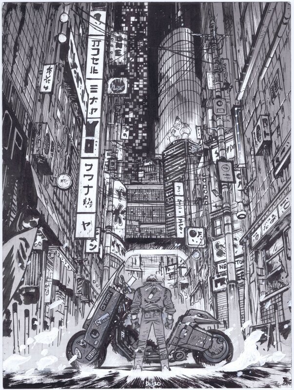 Akira commission by Daniel Warren Johnson - Illustration originale