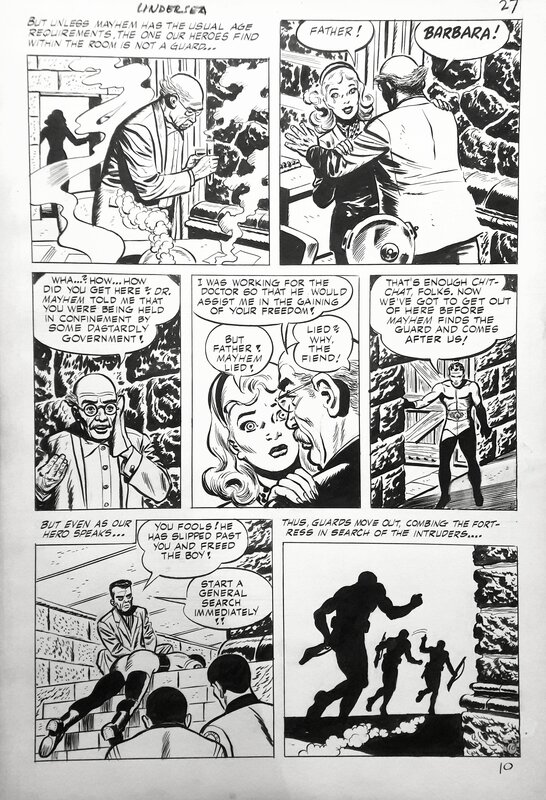 Ray Bailey, U.N.D.E.R.S.E.A. Agents, planche originale - Comic Strip