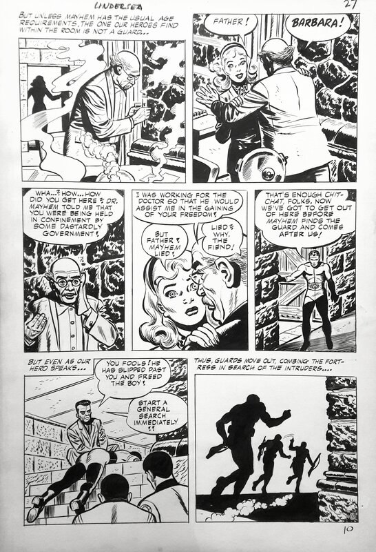 Ray Bailey, U.N.D.E.R.S.E.A. Agents, planche originale - Comic Strip