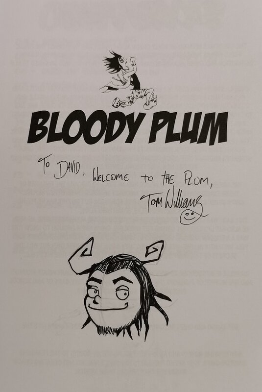 Bloody Plum 1 par Tom Williams - Dédicace