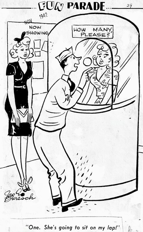 Joe Buresch, Fun Parade 1942 How many please? - Comic Strip