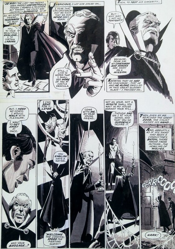 Dracula Lives # 8 par Dick Giordano - Planche originale