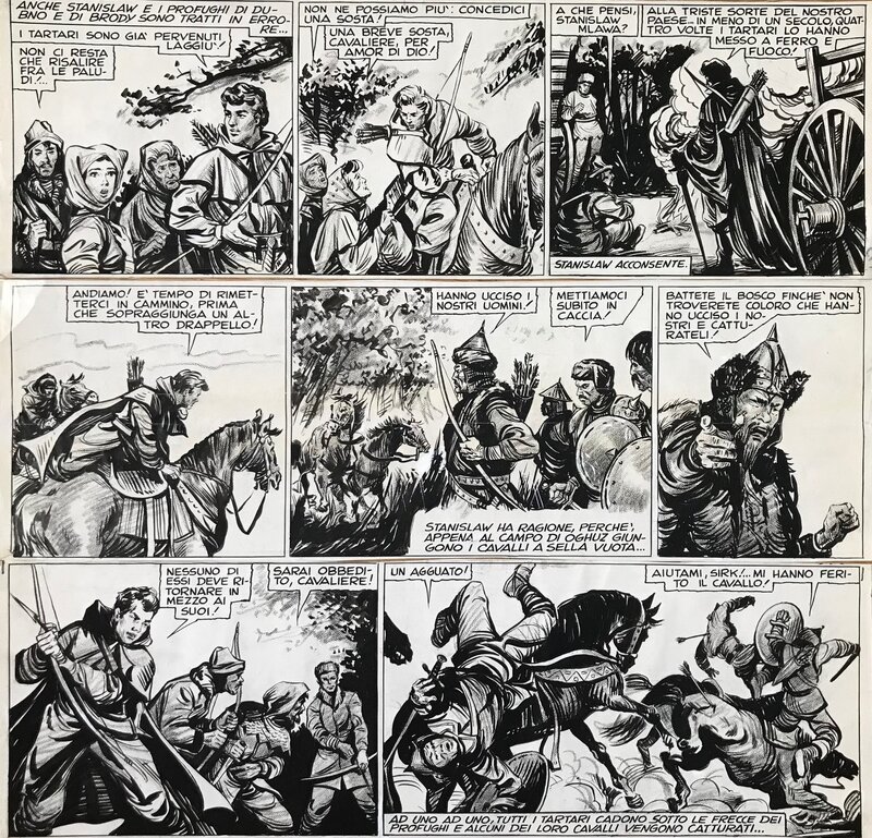 De Amicis, Stanislaw et les Tartares - Planche originale