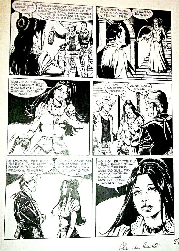 Alessandro Piccinelli, Tex Willer n°580 - Le campane di San Rafael planche 29 (Bonelli) - Comic Strip