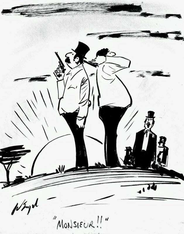 Monsieur ! by Bill Wenzel - Original Illustration