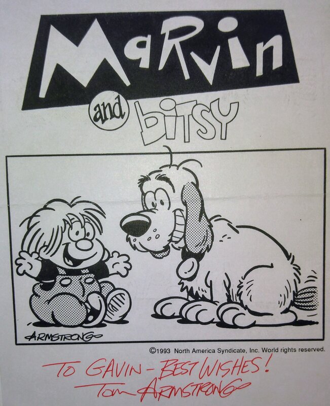 Marvin and Bitsy par Tom Armstrong - Dédicace