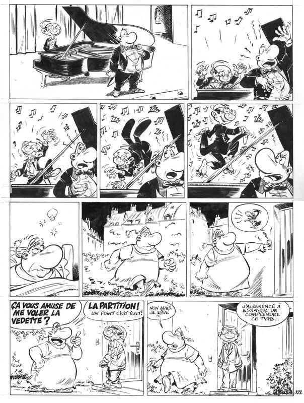 For sale - Serge Carrère, Planche 122 noir et blanc d'Achille Talon tome 03 : Achille Talon est proche du peuple - Comic Strip