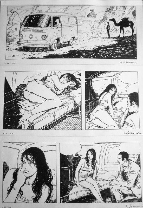 Milo Manara, Pandora's Eyes page 10 - Original Illustration