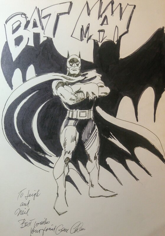 Gene Colan, Batman Convention Drawing - Planche originale