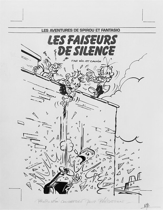 Nic, Spirou - Les Faiseurs de Silence - Couverture originale