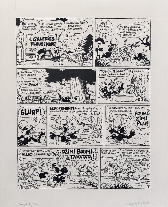 Sibylline par David De Thuin, Raymond Macherot - Planche originale