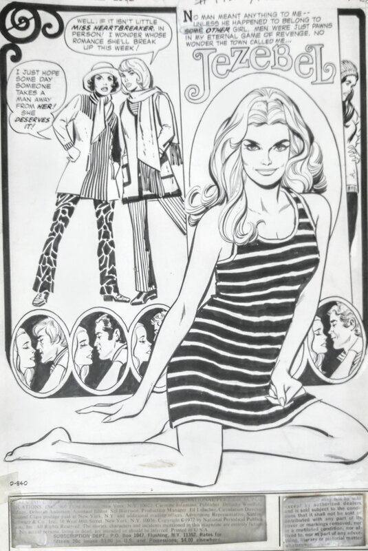 Jay Scott Pike, Win Mortimer, John Rosenberger, Jezebel.  Girl's Love #172 - Comic Strip