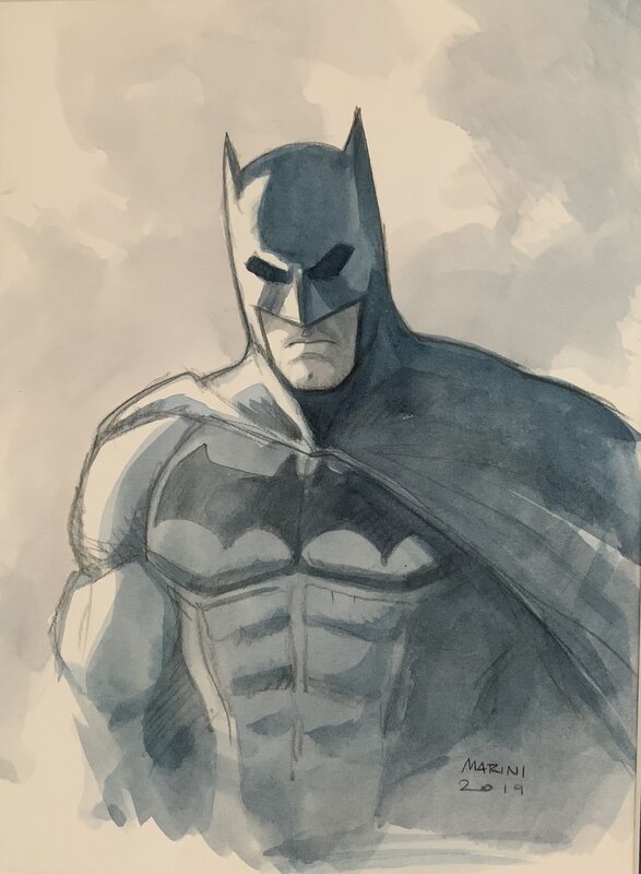 Batman par Enrico Marini - Illustration originale