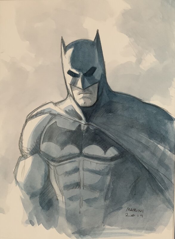 Batman by Enrico Marini - Original Illustration