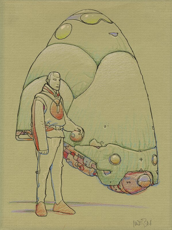 For sale - The egg by Moebius - Original Illustration