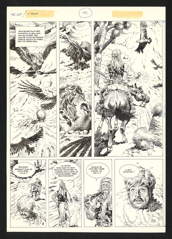 Antonio Hernandez Palacios, Jean-Pierre Gourmelen, Mac Coy - Tome 9 - Le canyon du diable - PL 42 - Planche originale