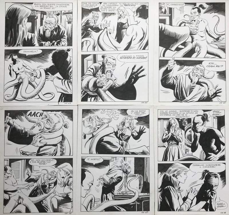 Angelo Raffaele Todaro, Cimiteria - episode 106 - pl 63 à 68 - Comic Strip