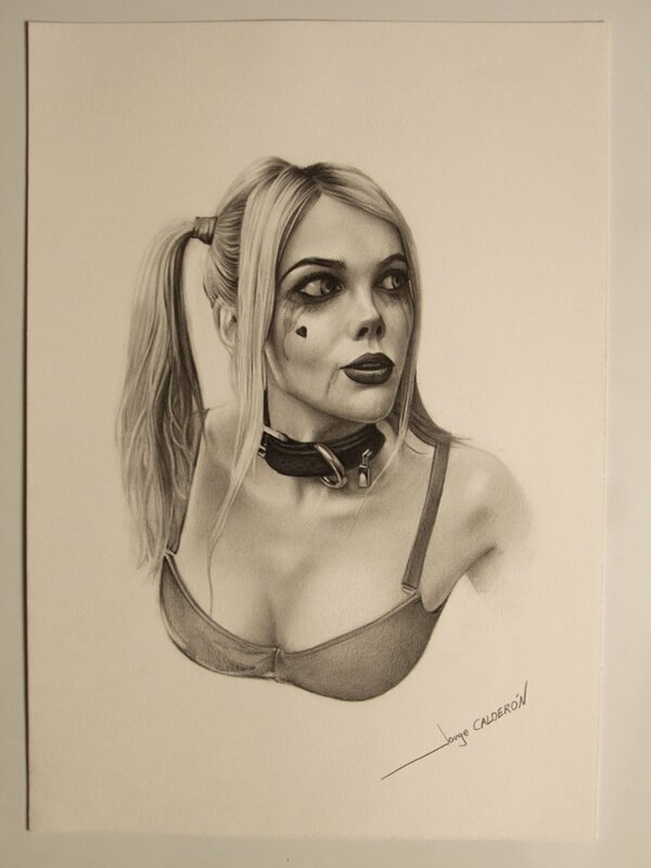 Harley Quinn par Jorge Caldéron - Illustration originale