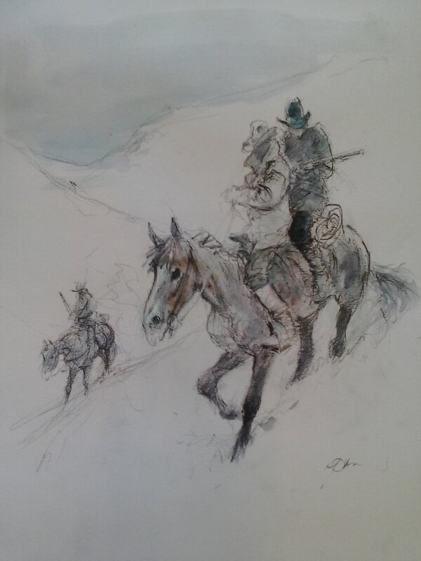Hommage à Comanche by René Follet - Original Illustration