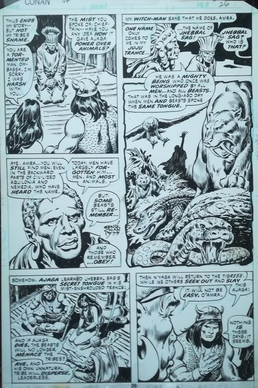 Conan par John Buscema, Ernie Chan - Planche originale