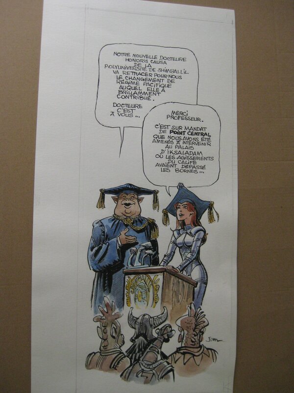 Jean-Claude Mézières, Valerian TOME 23 souvenirs de futurs - Original Illustration