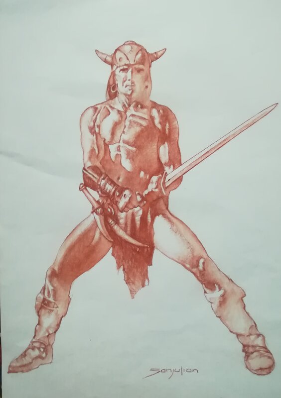 Conan par Manuel Sanjulián - Illustration originale
