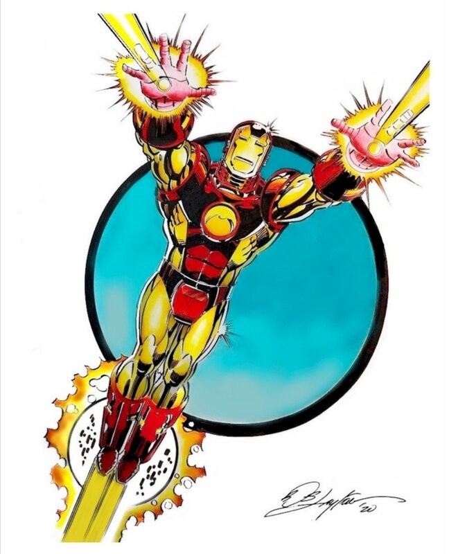 Iron MAN par Bob Layton - Illustration originale