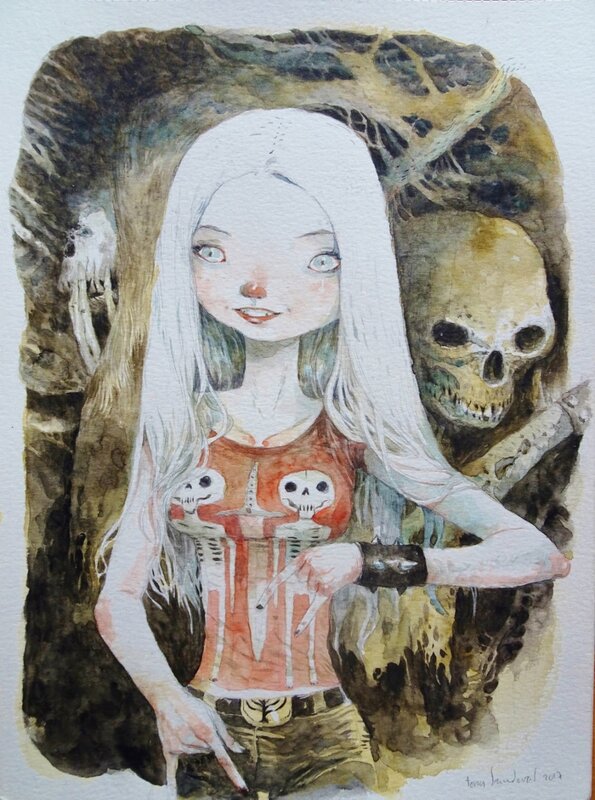 The Gothic Girl par Tony Sandoval - Illustration originale