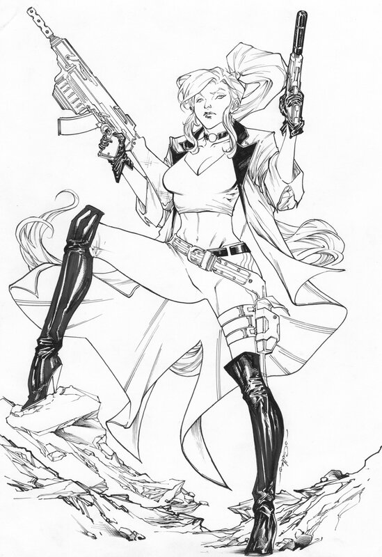 Elsa Bloodstone by Guile Sharp, Spiderguile - Original Illustration