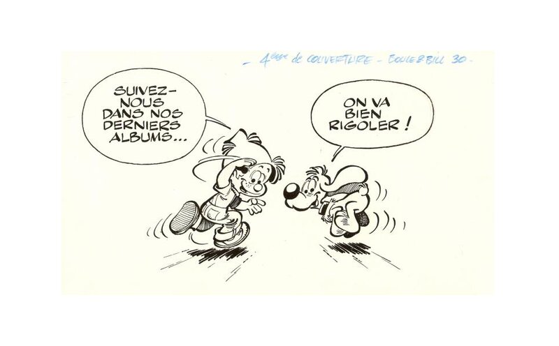 Laurent Verron, Studios Roba, Jean Roba, Boule et Bill - Tome 30 - La bande à Bill - 4ème de couverture - Couverture originale