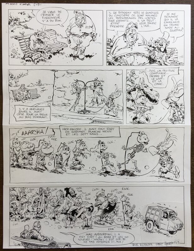 Pierre Tombal par Marc Hardy - Planche originale