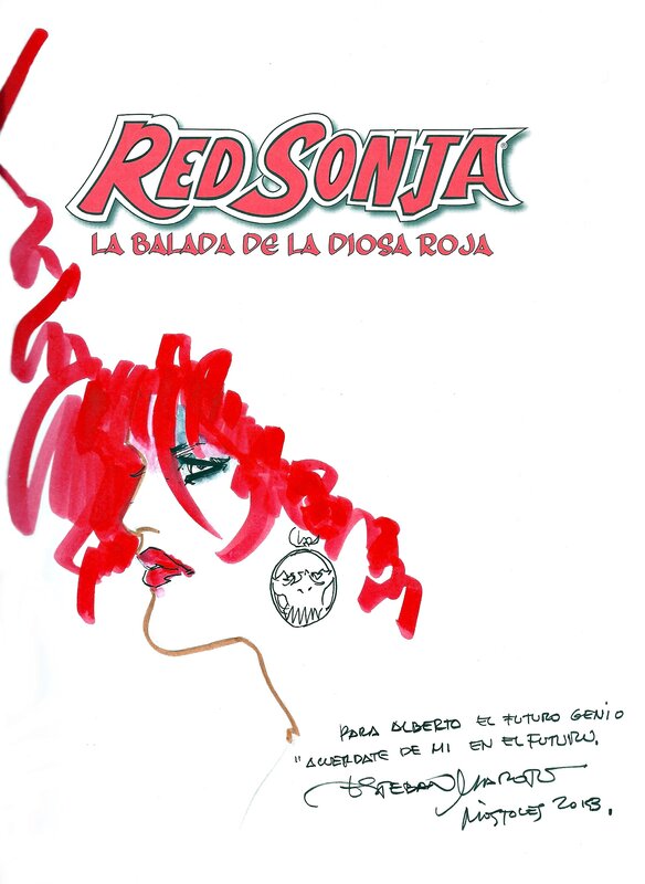 Red Sonja par Esteban Maroto - Illustration originale