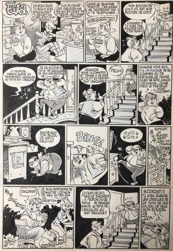 Claude Marin, Eva et le cousin Ernest - Comic Strip