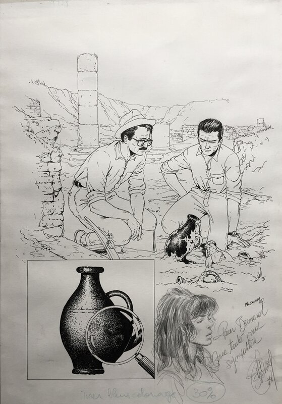 Philippe Delaby, Illustartion de Ph. Dlaby pour le journal Tintin - Original Illustration