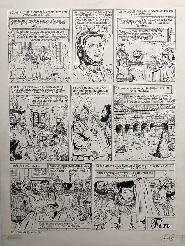 Les meilleurs récits de Delaby - Marguerite d'Autriche - Planche 4 - Planche originale