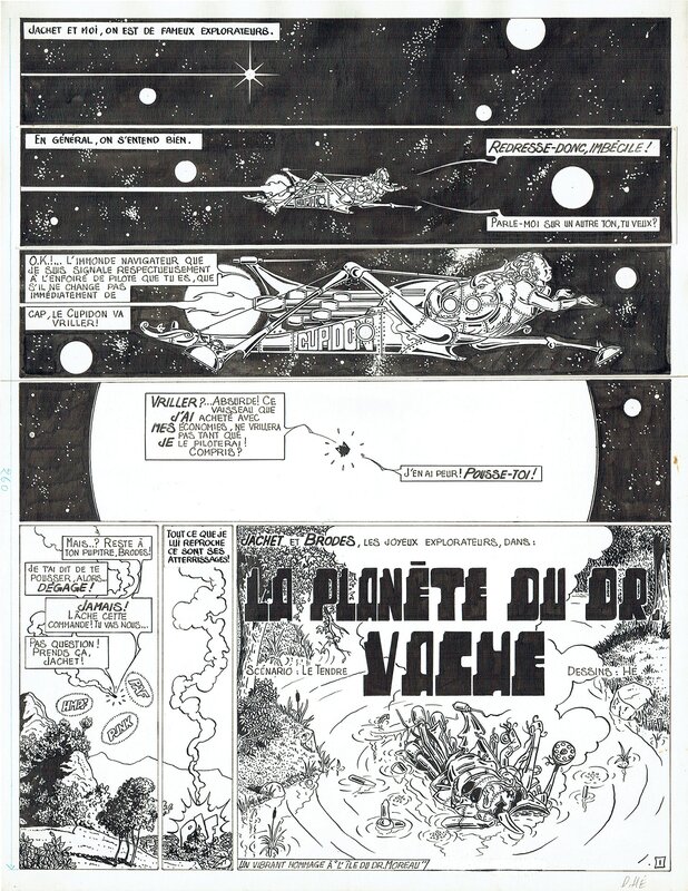 For sale - Dominique Hé, Metal Hurlant - Planete Dr Vache - Comic Strip