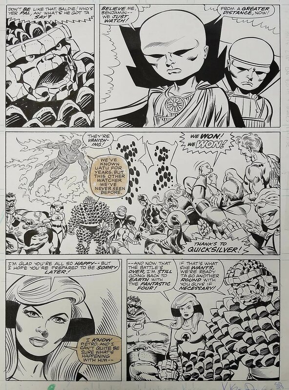 Joe Sinnott, Kieron Dwyer, Fantastic Four Annual #21 page 30 - 1988 - Sinnott/Dwyer - Planche originale