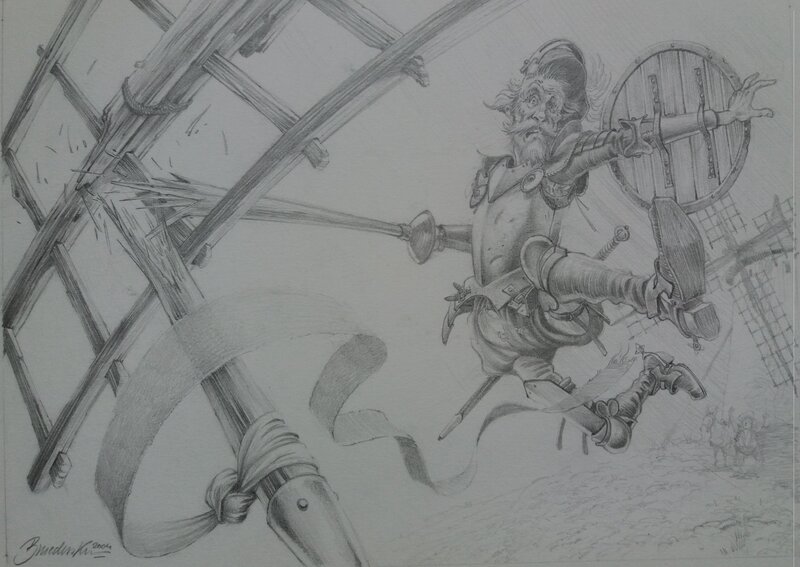 Don Quijote par Ken Broeders - Illustration originale