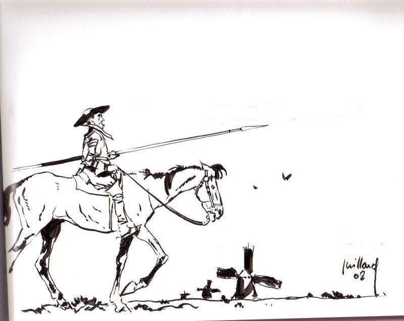 Don Quijote par André Juillard - Illustration originale