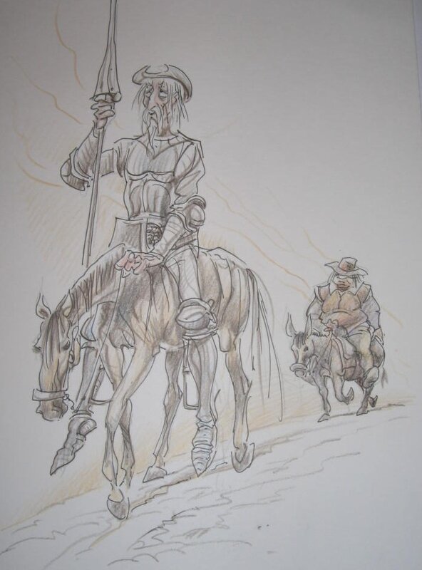 Don Quijote by Malik - Sketch