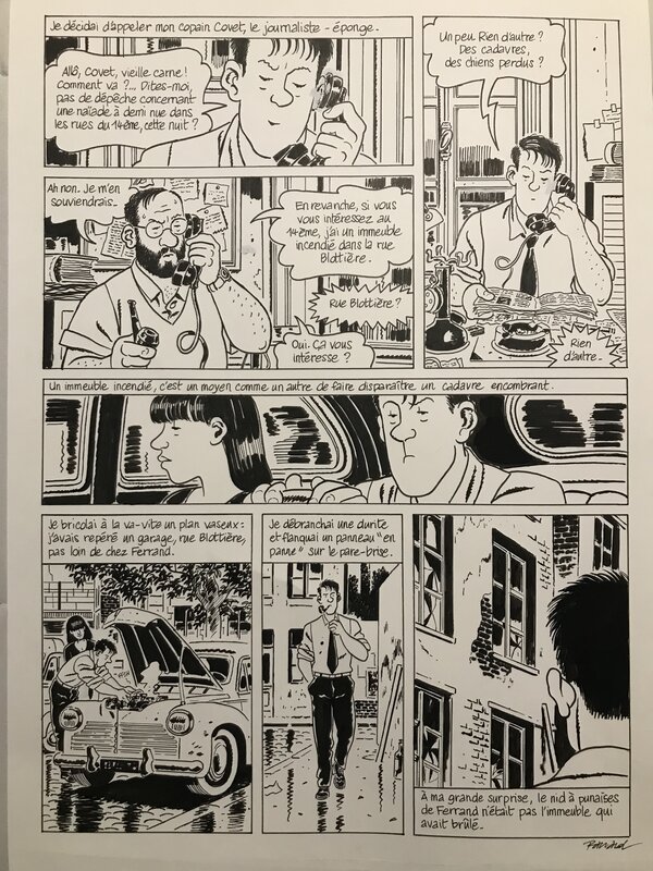 François Ravard, Nestor Burma: les rats de montsouris - Comic Strip
