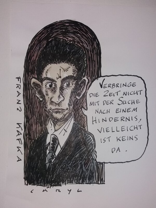 Franz Kafka par Caryl Strzelecki - Illustration originale
