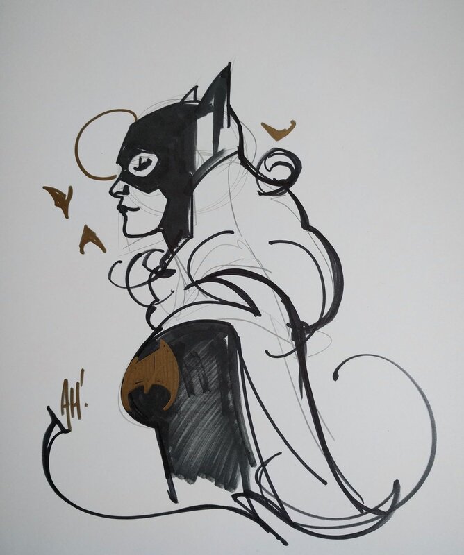 Adam Hughes - Batgirl - Sketch