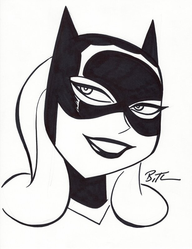 Bruce Timm - Batgirl - Dédicace